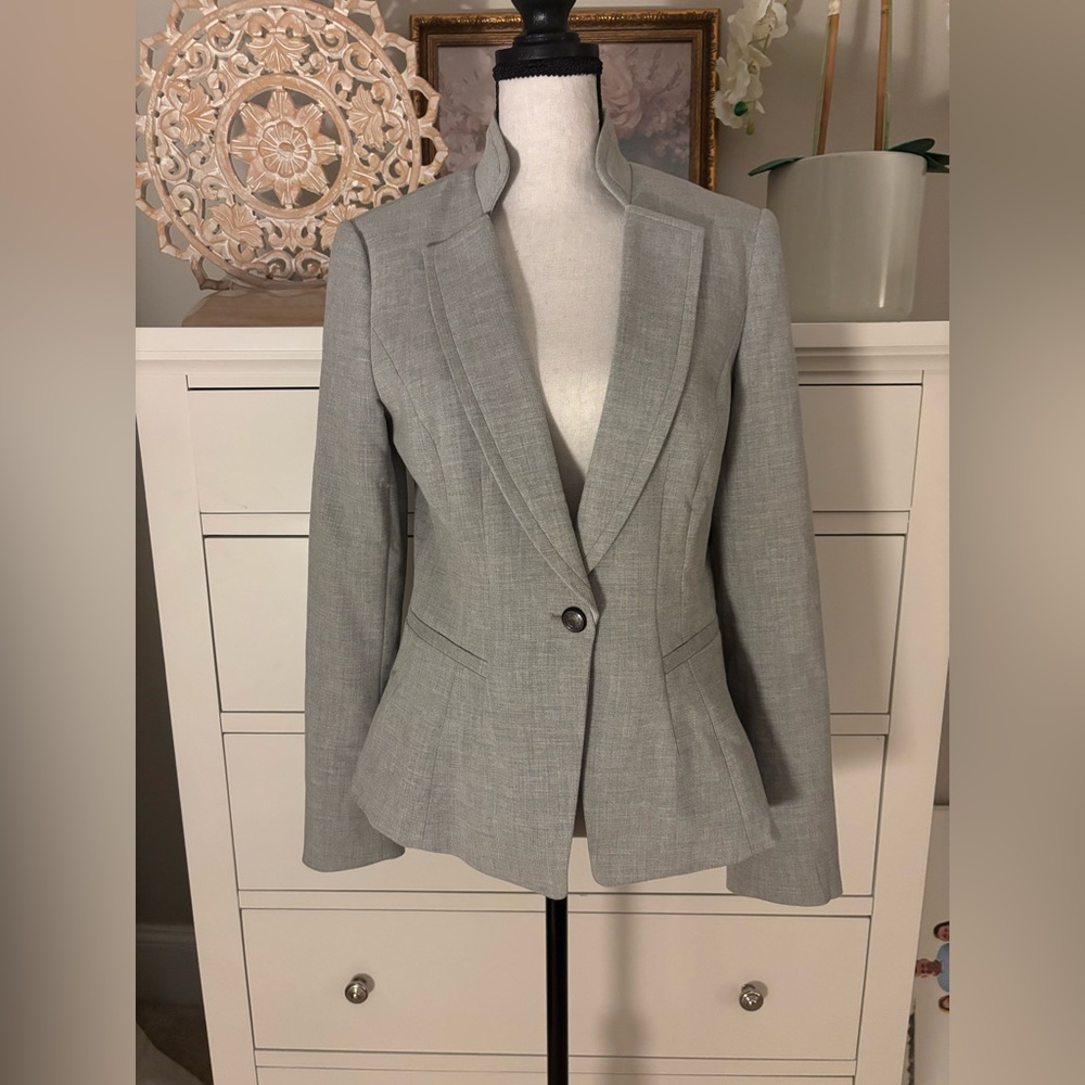 White House Black Market Blazer Gray Size 6